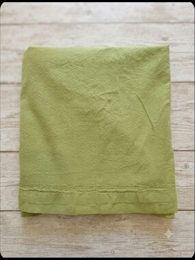Palm Restaurant Large Cotton Tablecloth / Runner Green 93 x 58